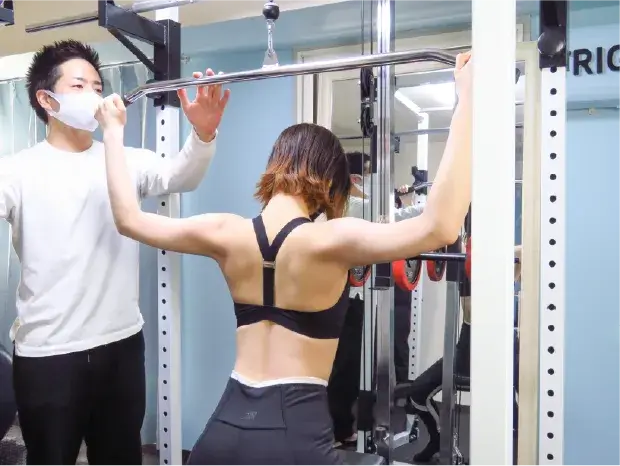 ダイエットコースのトレーニングをしている様子