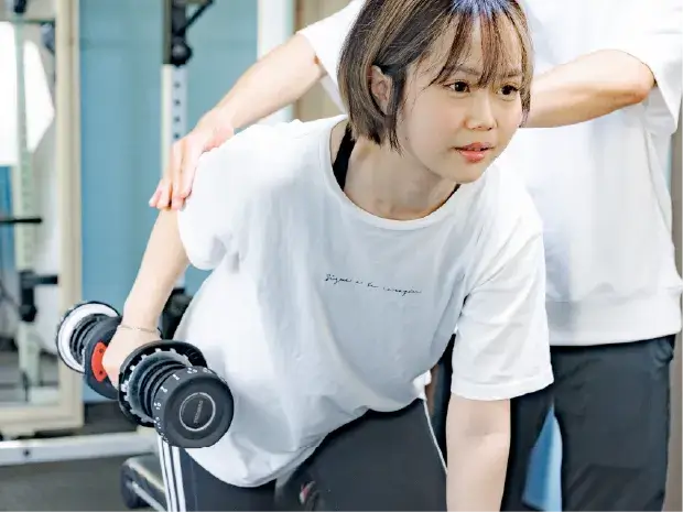 ダイエットコースのトレーニングをしている様子